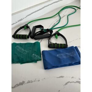 2 TheraBand Professional Pre-Cut Latex Resistance Bands - 2 resistance‎ bands